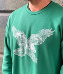 EAGLE SKYLINE - SPONGE FLEECE DROP SHOULDER CREW NECK SWEATSHIRT