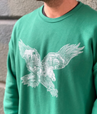 EAGLE SKYLINE - SPONGE FLEECE DROP SHOULDER CREW NECK SWEATSHIRT