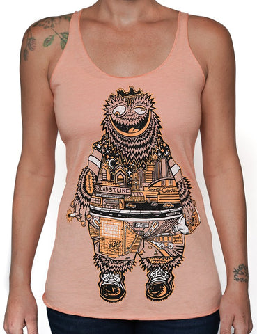 TRUE GRIT ORANGE RACER BACK TANK