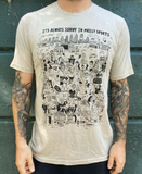 Paul Carpenter Art ALWAYS SUNNY IN PHILLY SPORTS UNISEX TEE