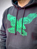 Shop Paul Carpenter Art Apparel & Accessories EAGLE SKYLINE - HEAVYWEIGHT HOODED SWEATSHIRT