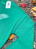 Paul Carpenter Art Apparel & Accessories EAGLE SKYLINE - SPONGE FLEECE DROP SHOULDER CREW NECK SWEATSHIRT