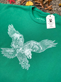 Paul Carpenter Art Apparel & Accessories EAGLE SKYLINE - SPONGE FLEECE DROP SHOULDER CREW NECK SWEATSHIRT