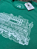 Shop Paul Carpenter Art Apparel & Accessories ITALIAN MARKET - GREEN UNISEX TEE