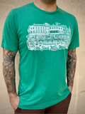 Shop Paul Carpenter Art Apparel & Accessories ITALIAN MARKET - GREEN UNISEX TEE