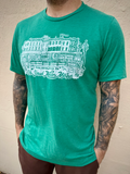 Shop Paul Carpenter Art Apparel & Accessories ITALIAN MARKET - GREEN UNISEX TEE