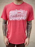 Shop Paul Carpenter Art Apparel & Accessories ITALIAN MARKET - RED UNISEX TEE