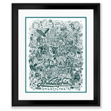 Shop Paul Carpenter Art 16X20 Framed Print Party on Broad Street - SCREEN PRINT