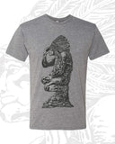 Paul Carpenter Art TEDYUSCUNG WISSAHICKON NATIVE AMERICAN GREY UNISEX TEE