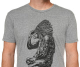 Paul Carpenter Art TEDYUSCUNG WISSAHICKON NATIVE AMERICAN GREY UNISEX TEE