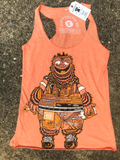 Paul Carpenter Art TRUE GRIT ORANGE RACER BACK TANK