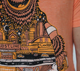 Paul Carpenter Art TRUE GRIT ORANGE UNISEX TEE