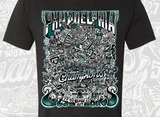 Paul Carpenter Art Apparel & Accessories WORLD CHAMPIONS BLACK UNISEX TEE
