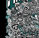 Paul Carpenter Art Apparel & Accessories WORLD CHAMPIONS BLACK UNISEX TEE