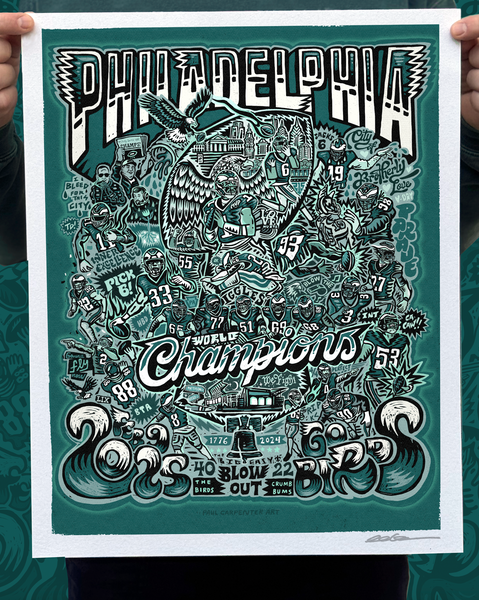 WORLD CHAMPIONS FULL COLOR GICLEE PRINT – Shop Paul Carpenter Art