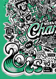 Shop Paul Carpenter Art Apparel & Accessories WORLD CHAMPIONS KELLY GREEN UNISEX TEE