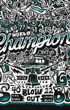 Paul Carpenter Art Apparel & Accessories WORLD CHAMPIONS Long Sleeve Black