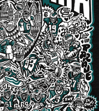 Paul Carpenter Art Apparel & Accessories WORLD CHAMPIONS Midweight Pullover Hood BLACK