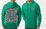 Shop Paul Carpenter Art Apparel & Accessories WORLD CHAMPIONS Midweight Pullover Hood KELLY GREEN