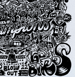 Paul Carpenter Art Apparel & Accessories 11X14" WORLD CHAMPIONS - SCREEN PRINT - BLACK