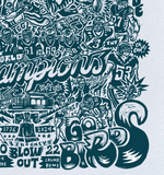 Shop Paul Carpenter Art Apparel & Accessories WORLD CHAMPIONS - SCREEN PRINT - DARK GREEN