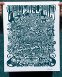 Shop Paul Carpenter Art Apparel & Accessories WORLD CHAMPIONS - SCREEN PRINT - DARK GREEN