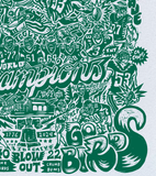 Shop Paul Carpenter Art Apparel & Accessories WORLD CHAMPIONS - SCREEN PRINT - KELLY GREEN