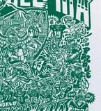 Shop Paul Carpenter Art Apparel & Accessories WORLD CHAMPIONS - SCREEN PRINT - KELLY GREEN