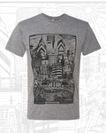 PHILADELPHIA SKYLINE HEATHER GREY UNISEX TEE