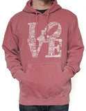 LOVE PIGMENT DYED HOODIE