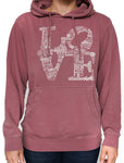 LOVE PIGMENT DYED HOODIE