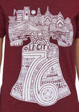 LIBERTY BELL CARDINAL RED UNISEX TEE