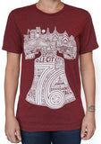 LIBERTY BELL CARDINAL RED UNISEX TEE
