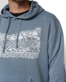 Paul Carpenter Art BOATHOUSE ROW PIGMENT DYED HOODIE