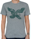 Paul Carpenter Art EAGLE SKYLINE HEATHER GREY UNISEX TEE