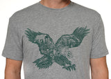 Paul Carpenter Art EAGLE SKYLINE HEATHER GREY UNISEX TEE