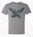 Paul Carpenter Art EAGLE SKYLINE HEATHER GREY UNISEX TEE