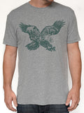 Paul Carpenter Art EAGLE SKYLINE HEATHER GREY UNISEX TEE