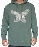 Paul Carpenter Art Apparel & Accessories EAGLE SKYLINE PIGMENT DYE HOODIE