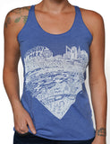 Paul Carpenter Art FAIRMOUNT HEART RACER BACK TANK