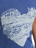 Paul Carpenter Art FAIRMOUNT HEART RACER BACK TANK