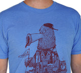 Paul Carpenter Art FANATIC PHILADELPHIA BLUE UNISEX TEE
