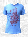Paul Carpenter Art FANATIC PHILADELPHIA BLUE UNISEX TEE