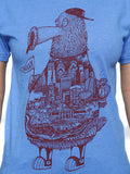 Paul Carpenter Art FANATIC PHILADELPHIA BLUE UNISEX TEE