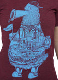 Paul Carpenter Art FANATIC PHILADELPHIA MAROON UNISEX TEE