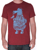 Paul Carpenter Art FANATIC PHILADELPHIA MAROON UNISEX TEE
