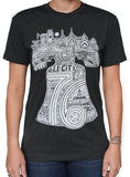 Paul Carpenter Art Apparel & Accessories LIBERTY BELL BLACK UNISEX TEE