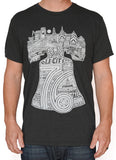 Paul Carpenter Art Apparel & Accessories LIBERTY BELL BLACK UNISEX TEE