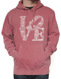 Paul Carpenter Art LOVE PIGMENT DYED HOODIE
