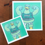 Paul Carpenter Art MASCOTS - PHILLY EAGLE